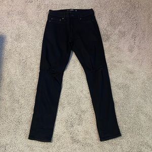 Men’s Skinny Hollister Jeans, Size 26x30, Black